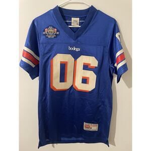 BODEGA BOSTON AMERICAN FOOTBALL JERSEY DAZZLING BLUE SIZE SMALL BRAND NEW IN BAG